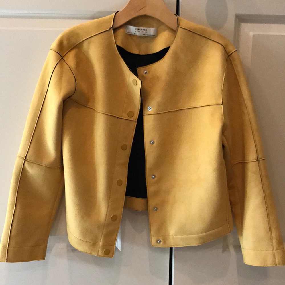 Faux suede jacket